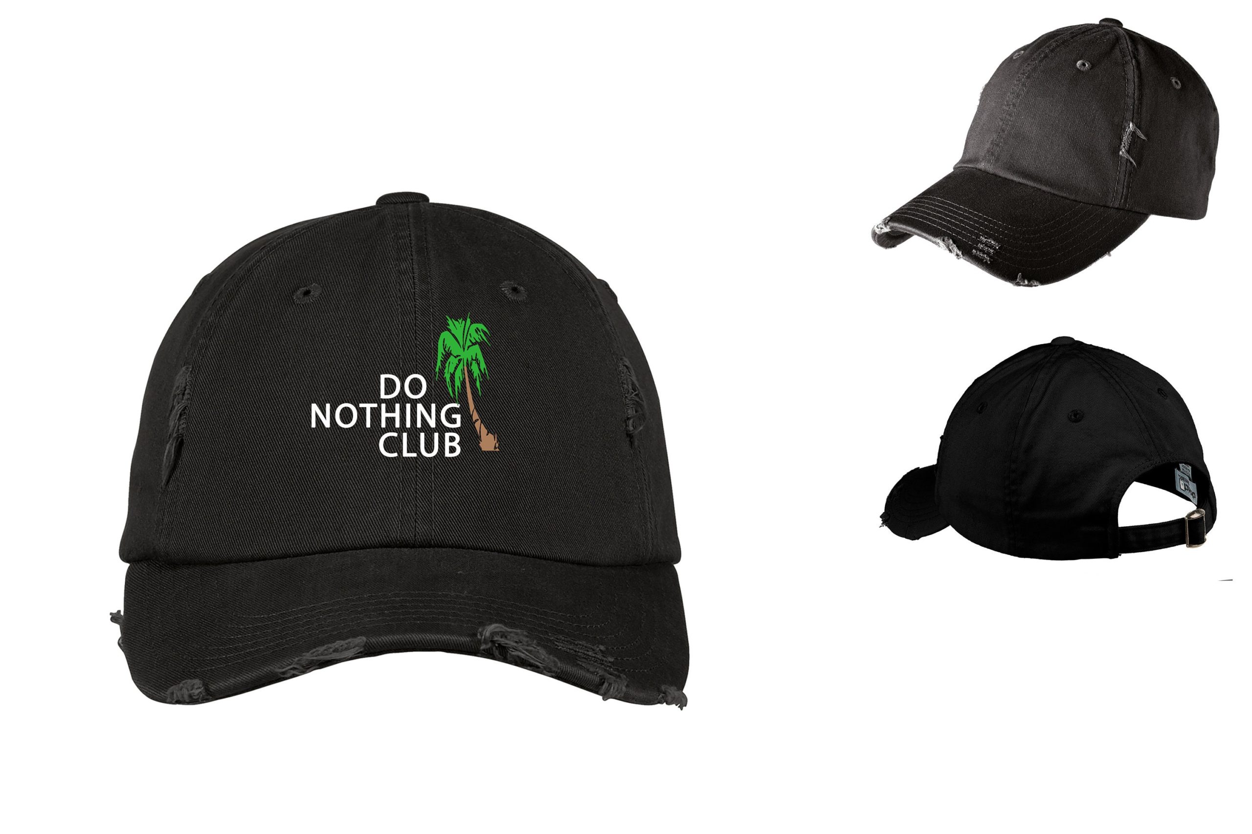 Do Nothing Club - Custom Embroidery Adjustable Vintage Style Dad's Cap -  Baseball Cap - VancouverStitch